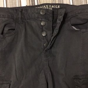 American Eagle high rise cargo moto jegging